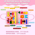 Montessori Kids Multi-functional Activity Busy Book - Pink