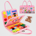 Montessori Kids Multi-functional Activity Busy Book - Pink
