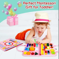 Montessori Kids Multi-functional Activity Busy Book - Pink