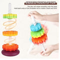 Montessori Rainbow Spin Stacking Tower