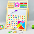 Multi-functional Wooden Logarithmic Black & White Board