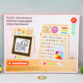 Multi-functional Wooden Logarithmic Black & White Board