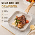 Non Stick Grill Frying Pan for Steak Breakfast & Everyday Cooking