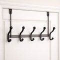 Over Door Hook Hanger Multi Hook Organizer Iron Door Hanging Rack for Clothes Towels Bags