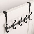 Over Door Hook Hanger Multi Hook Organizer Iron Door Hanging Rack for Clothes Towels Bags