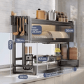 Over Sink Dish Drainer Rack with Splash Guard Cabinet