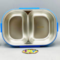 Stainless Steel School Lunch Box With Spoon - Orange
