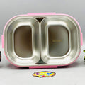 Stainless Steel School Lunch Box With Spoon - Purple