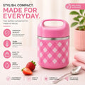 Portable Stainless Steel Lunch Box 630ml – Thermal Tiffin with Handle