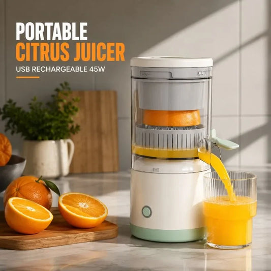 Portable Electric Citrus Juicer – USB Rechargeable 45W