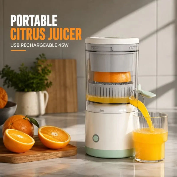 Portable Electric Citrus Juicer – USB Rechargeable 45W