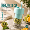 Portable Electric Mini Juicer Cup with Straw