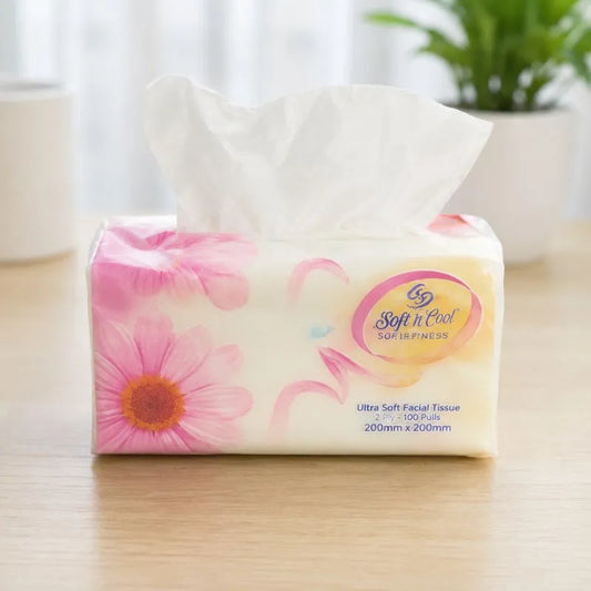 2 Ply Soft Facial Tissue Box – Ultra Soft & Highly Absorbent