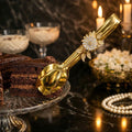 Gold Ice & Appetizer Serving Tongs – Elegant Floral Design | WeHome