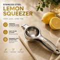 Premium Stainless Steel Lemon Squeezer – Heavy Duty Manual Citrus Juicer