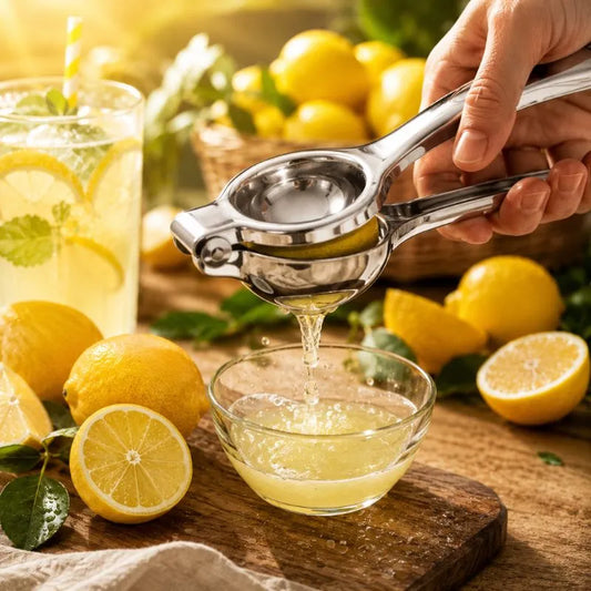 Premium Stainless Steel Lemon Squeezer – Heavy Duty Manual Citrus Juicer