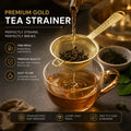 Premium Stainless Steel Tea Strainer – Fine Mesh Tea Filter for Loose Leaf Tea