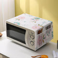 Microwave Oven Cover with Storage Pockets - Waterproof, Dustproof
