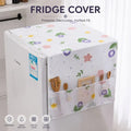 Fridge Top Cover with Storage Pockets - Waterproof, Dustproof