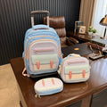 Premium Hard Shell Trolley School Bag Set