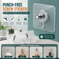 Punch-Free Screw Stickers – Strong Wall Mount Adhesive Hooks