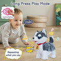 RC Realistic Plush Siberian Husky Walking Dog With Music