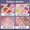 59Pcs Realistic 3 Layers Makeup Briefcase