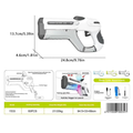 Electric Transparent Water Shoot Firing Gun With Lights