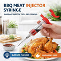 BBQ Meat Injector Syringe: Marinade Injector for Turkey, Chicken & Beef