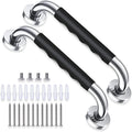 Stainless Steel Bathroom Safety Grab Bar – Anti-Slip Handrail with Grip Sleeve