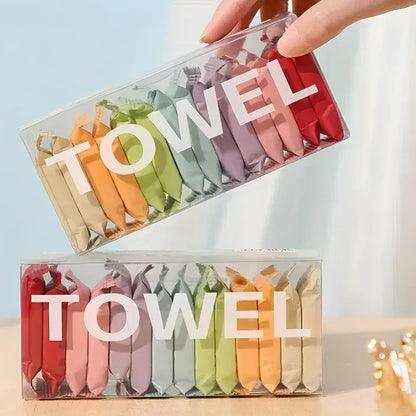 14 Pcs Compressed Travel Disposable Face Towel
