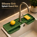 Silicone Faucet Splash Guard & Fast-Drying Sink Organizer Mat
