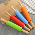 Baking & Cutting Combo – Stainless Steel Chopping Board + Silicone Rolling Pin