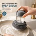Soap Dispensing Palm Brush Kitchen Cleaning Brush for Dish Pot Pan Sink with Liquid Dispenser