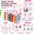 Sock Drying Hanger with Strong Clips – Foldable Space Saving Laundry Rack for Small Clothes