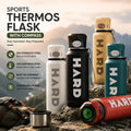 Sports Stainless Steel Thermos Flask – Vacuum Insulated Water Bottle with Compass