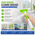 Spray Window Cleaning Squeegee Glass Wiper with Built In Spray Bottle for Bathroom Kitchen Car