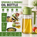 Sprayable & Pourable Oil Bottle – 2-in-1 Oil Dispenser for Healthy Cooking