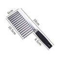 Stainless Steel Crinkle Cutter, Wave Blade Potato & Vegetable Slicer