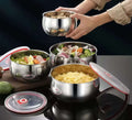 Stainless Steel Food Storage Bowls with Airtight Lids (3 PCS)