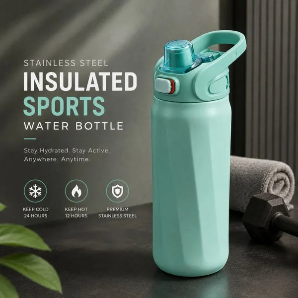 Stainless Steel Insulated Sports Water Bottle