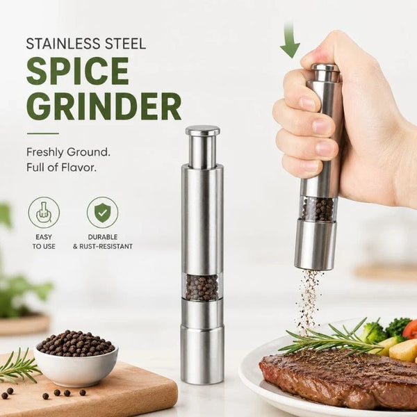 Stainless Steel Manual Spice Grinder