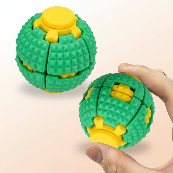 Press & Spin 3D Spinning Fidget Ball - 1Pc