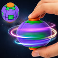 Press & Spin 3D Colorful Spinning Ball - 1Pc