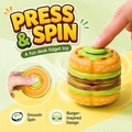 Press & Spin 3D Spinning Burger Toy - 1Pc