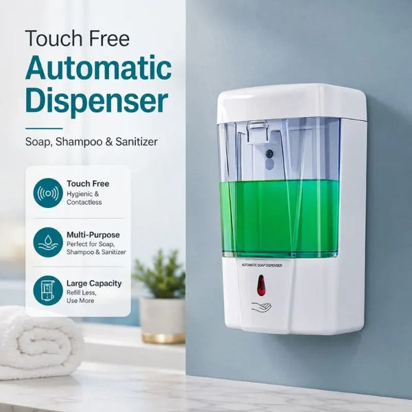 Touch free Automatic Soap, Shampoo & Sanitizer Dispenser