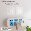 Transparent Adhesive Wall Hooks – Strong Non-Punching Traceless Fixing Sticker (4 Pcs / 2 Pairs)