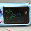 Unicorn Themed Kids Pencil Pouch With LCD Writing Tablet
