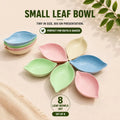 Leaf Shape PVC Spice Dish Set – Multipurpose Serving Bowls for Salt, Pepper & Snacks