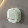 Wall Mounted Soap Holder 3pcs Set with Lid Drain Bathroom Soap Dish No Drill Soap Box Organizer